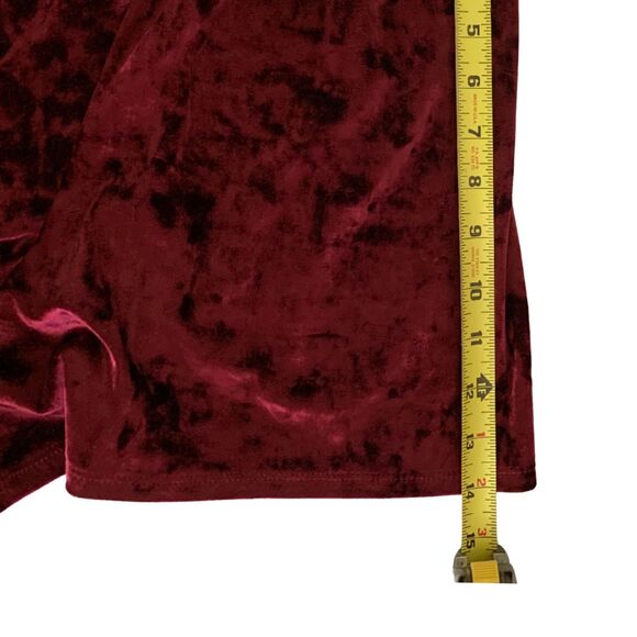 Hollister Burgundy Velvet Romper Size S Party / Holiday Outfit - Picture 11 of 12